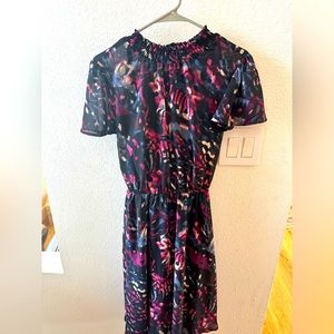 Torrid Dress Size 2. Sheer Overlay w/ slip underneath. Black/dark purple